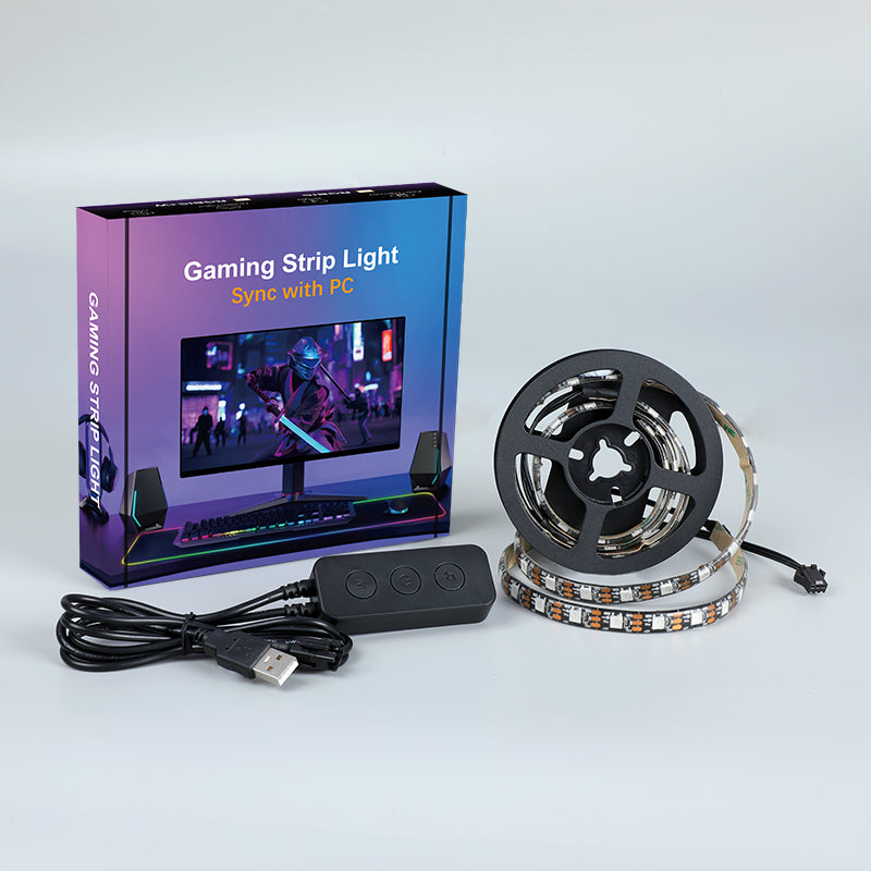 PC Hintergrundbeleuchtung - Smarte RGBIC-LED-Leiste für Monitore