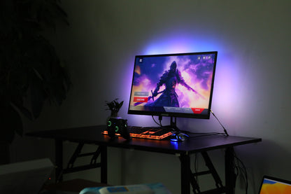 PC Hintergrundbeleuchtung - Smarte RGBIC-LED-Leiste für Monitore