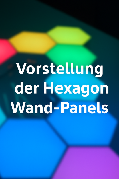RGBIC LED Hexagon Wand Panels – App- & Remote-Steuerung (12er Set)